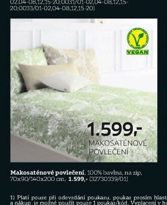 Makosaténové povlečení