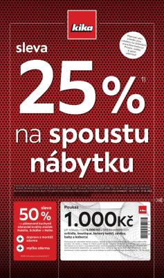akční leták Kika nábytek 14.2.2022-27.2.2022