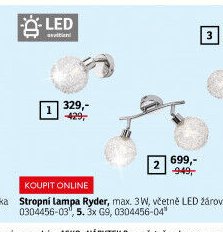 Stropní lampa Ryder 1