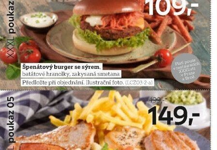 Špenátový burger se sýrem