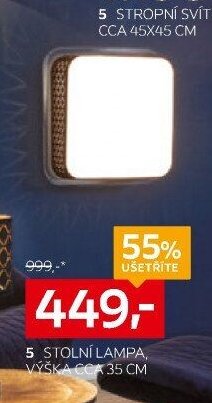 Stolní lampa, výška cca 35 cm