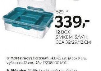 12 BOX S VÍKEM, Š/V/H: CCA 39/29/12 CM