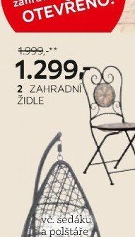 2 ZAHRADNÍ ŽIDLE