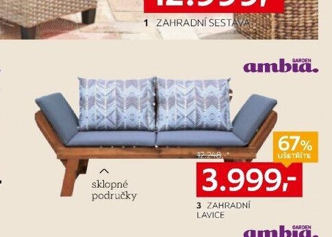 3 ZAHRADNÍ LAVICE