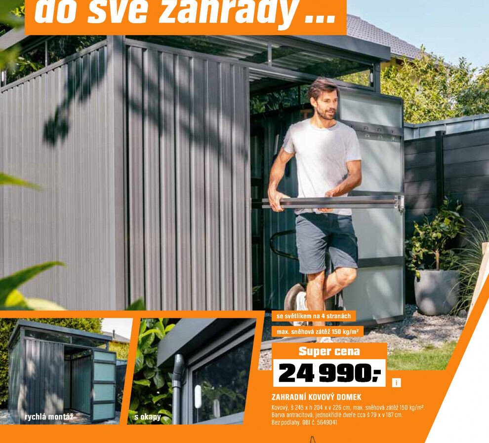 Zahradní kovový domek