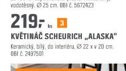 KVĚTINÁČ SCHEURICH „ALASKA“