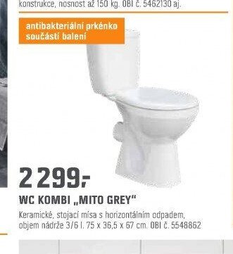 WC KOMBI „MITO GREY“