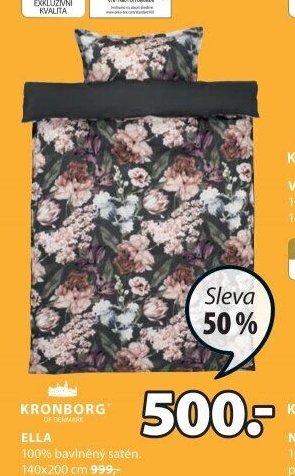 ELLA 100% bavlněný satén