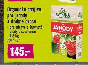 Organické hnojivo pro jahody a drobné ovoce