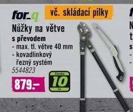 for.q Nůžky na větve s převodem