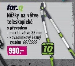 for.q Nůžky na větve teleskopické s převodem