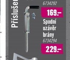 Spodní uzávěr brány