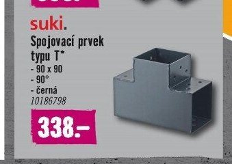 suki. Spojovací prvek typu T
