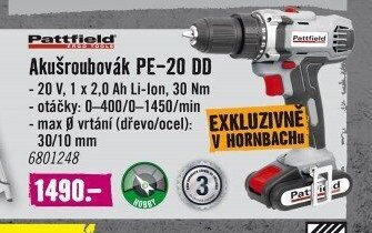Akušroubovák PE-20 DD