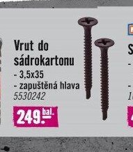 Vrut do sádrokartonu