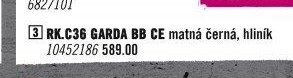 RK.C36 GARDA BB CE matná černá, hliník 10452186