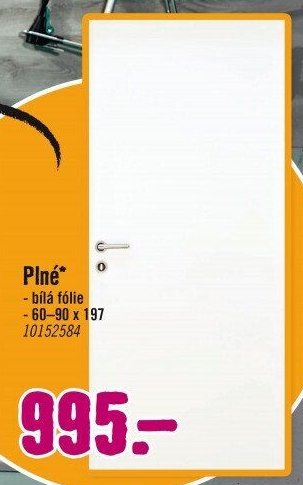 Plné* bílá fólie