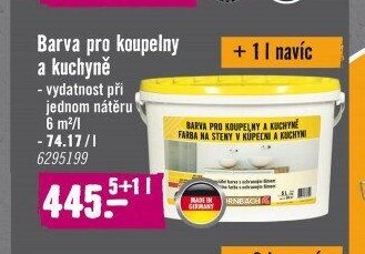 Barva pro koupelny a kuchyně