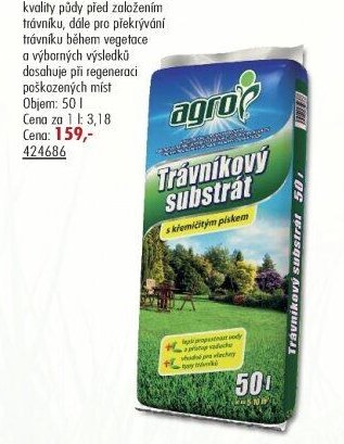 Substrát trávníkový Agro