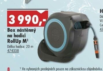 Box nástěnný na hadici RollUp M
