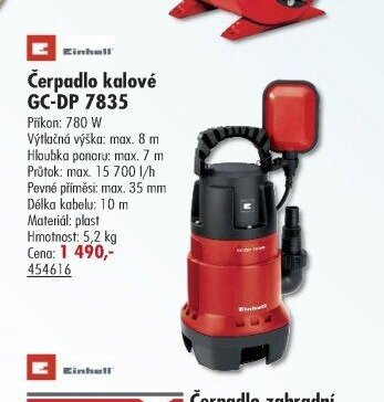 Einhell Čerpadlo kalové GC-DP 7835