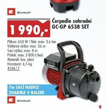 Einhell Čerpadlo zahradní GC-GP 6538 SET