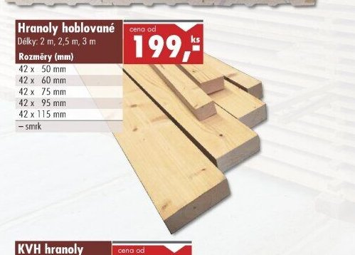 Hranoly hoblované