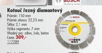 Kotouč řezný diamantový
