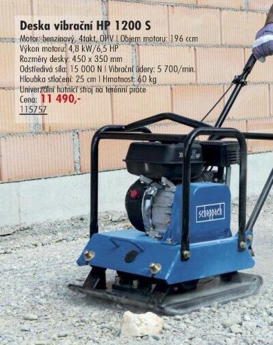 Deska vibrační HP 1200 S