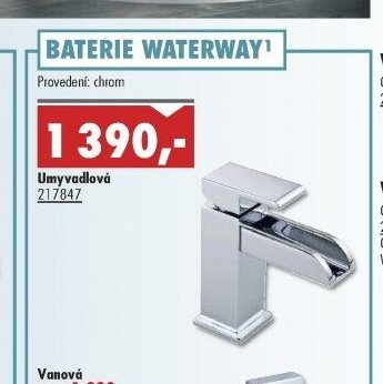 Baterie Waterway umyvadlová