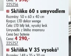 Skříňka 60 s umyvadlem