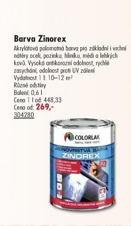 Barva Zinorex