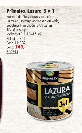 Primalex Lazura 3 v 1