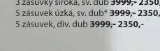 5 zásuvek, div. dub
