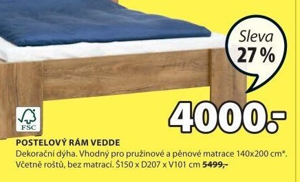POSTELOVÝ RÁM VEDDE