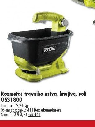 Rozmetač travního osiva, hnojiva, soli OSS1800
