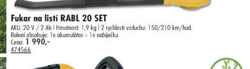 Fukar na listí RABL 20 SET