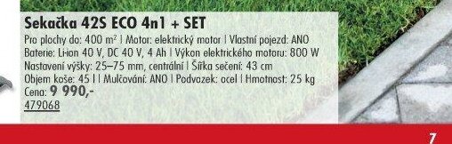 Sekačka 42S ECO 4n1 + SET