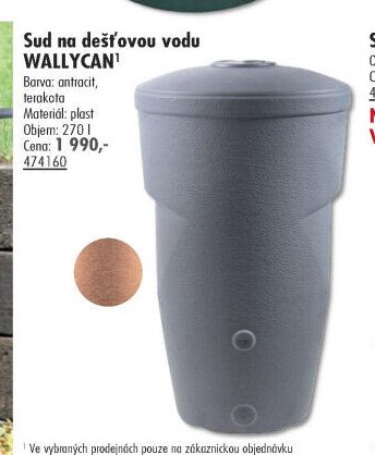 Sud na dešťovou vodu WALLYCAN