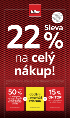 akční leták Kika nábytek 14.3.2022-27.3.2022
