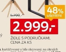 ŽIDLE S PODRUČKAMI, CENA ZA KS