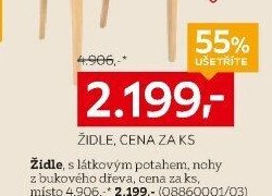 ŽIDLE, CENA ZA KS