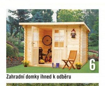 Zahradní domky ihned k odběru