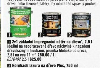 2v1 základní impregnační nátěr na dřevo, 2,5 l