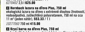 Hornbach lazura na dřevo Plus, 750 ml