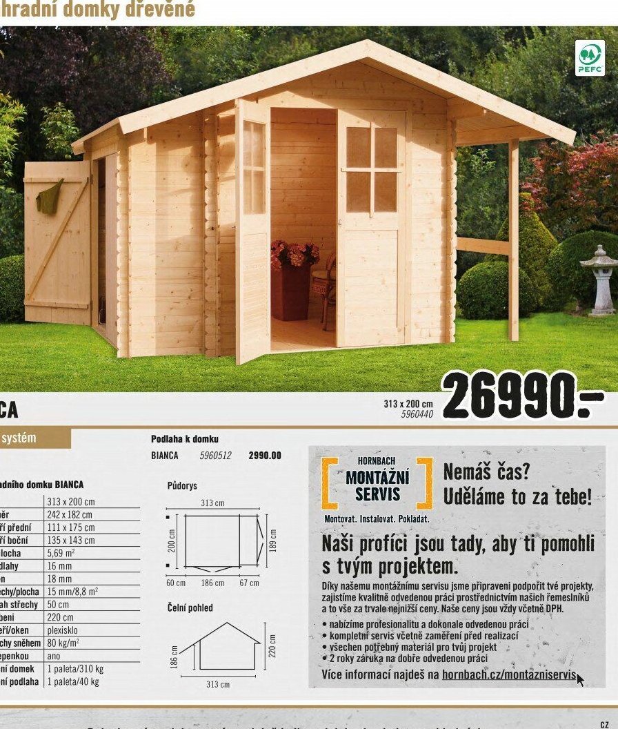 Zahradní domek BIANCA
