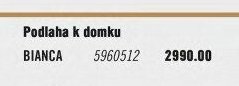 Podlaha k domku BIANCA