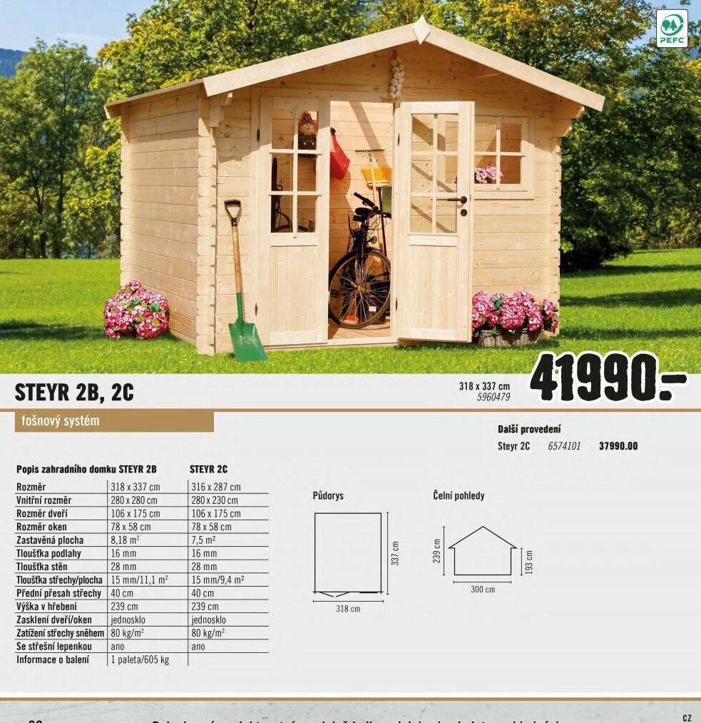 Zahradní domek STEYR 2B