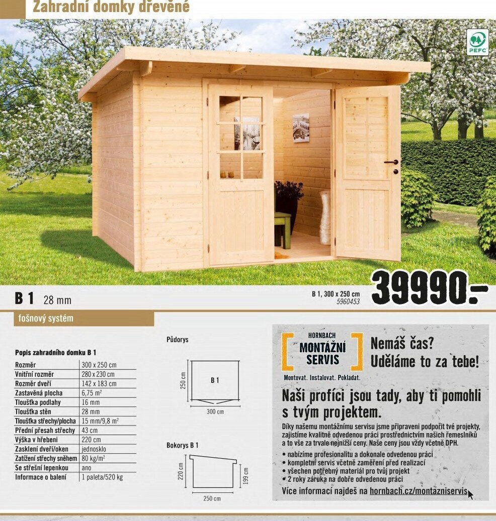 Zahradní domek B 1