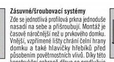 Zásuvné/šroubové systémy